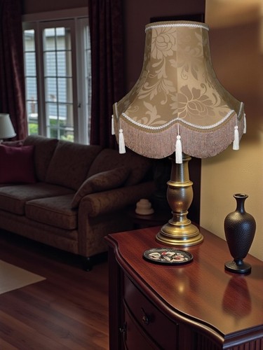 Gold floor standard lampshades