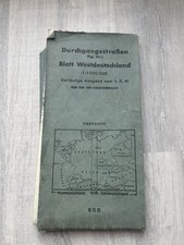 Ww2 German Map Original 1941 Germany