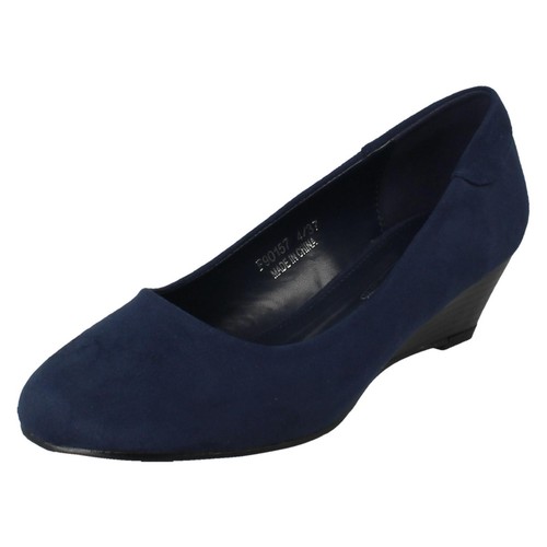 Ladies spot wedge heel - on,