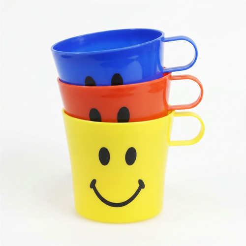 Children smiley face cups - face,
