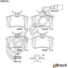 BRAKE PAD SET DISC BRAKE 23554