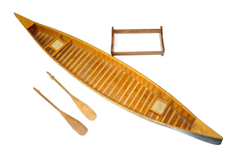 Model wooden canoe - wooden,