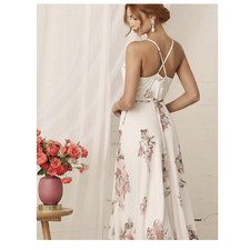 Lulus Floral Wrap Maxi Dress