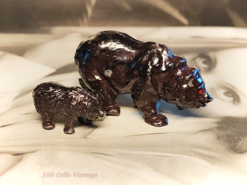Bear and cub vintage britains - bear,