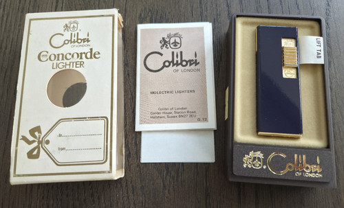 Vintage cased colibri concorde - cased,