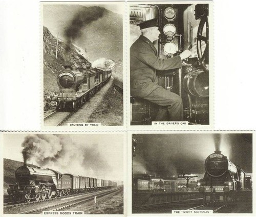 Railway cigarette cards - cigarette,