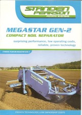 STANDEN PEARSON POTATO SYSTEMS BROCHURE : COMPACT SOIL SEPARATOR  MEGASTAR GEN-2