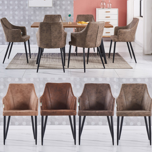 Single and set 6 leather - single,