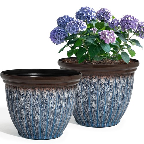 Large flower pots 2pack - flower,
