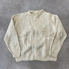 Aran Sweater Mens Small