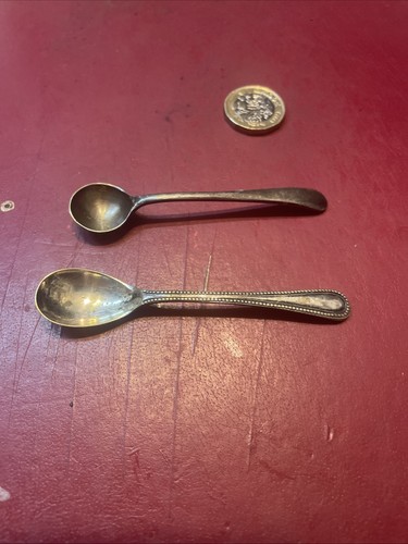 Antique silver plated 2salt - plated,