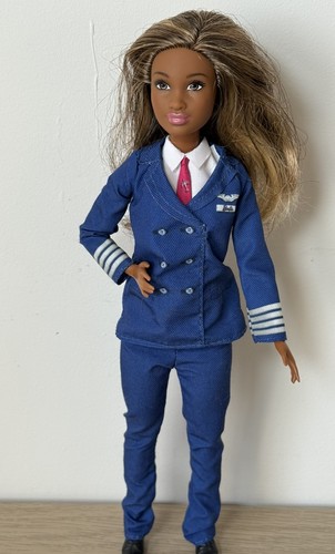 Barbie airline pilot african - airline,