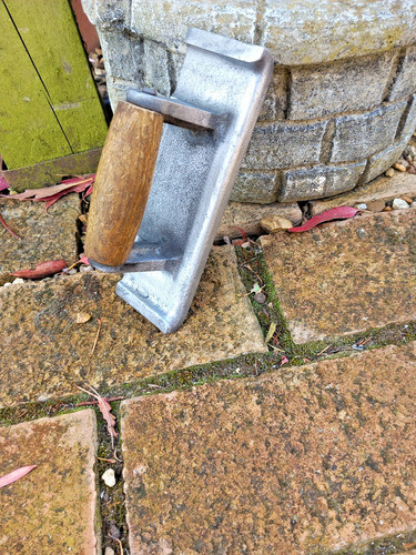Vintage concrete cement edging