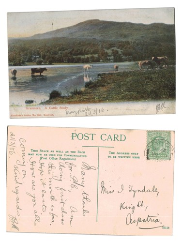 Vintage postcard grasmere - postcard,