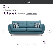 SOFA 3 Seater DFS Zinc -