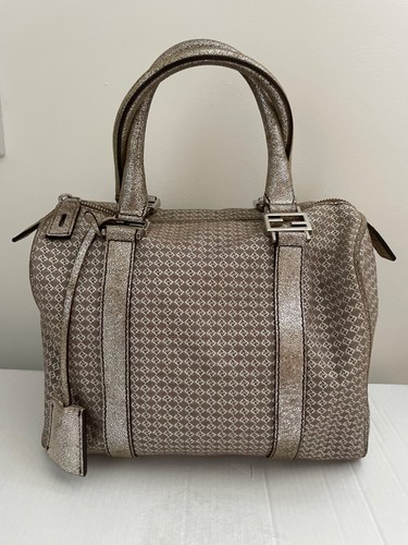 Fendi metallic silver zucchino - metallic,