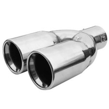 Twin Exhaust Tip Trim Pipe