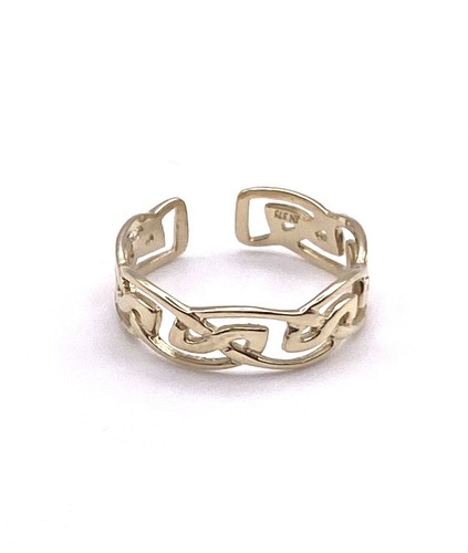 Celtic toe ring - celtic, yellow