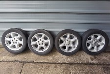 LAND ROVER FREELANDER 16" ALLOY WHEELS 2 GOOD TYRES 225/55R17 RRC002830