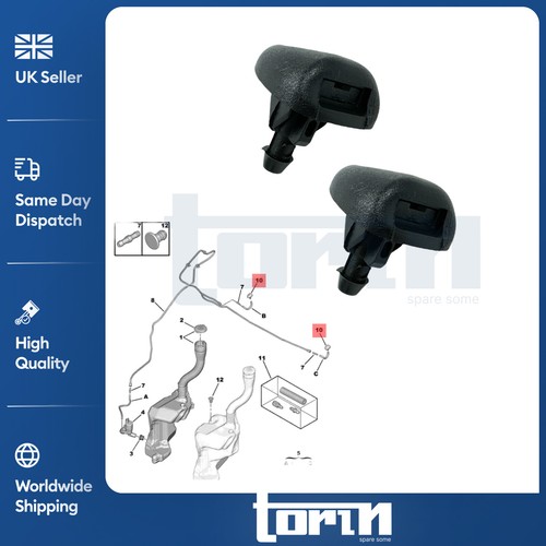 Front windscreen washer - 2x,