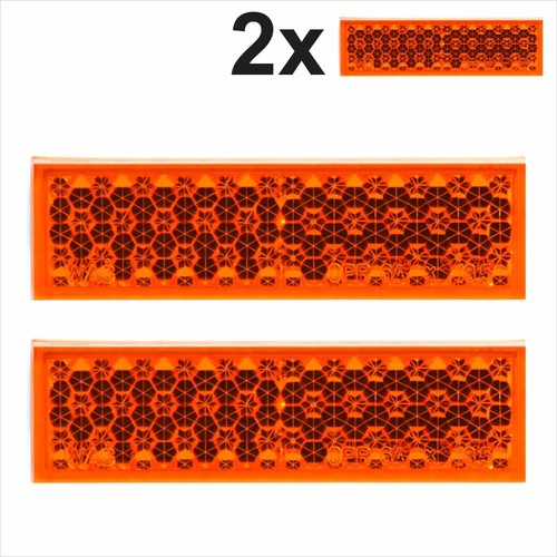 Self adhesive amber orange - 2x, self-adhesive