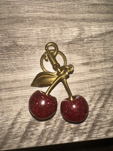 Cherry bag charm - cherry,