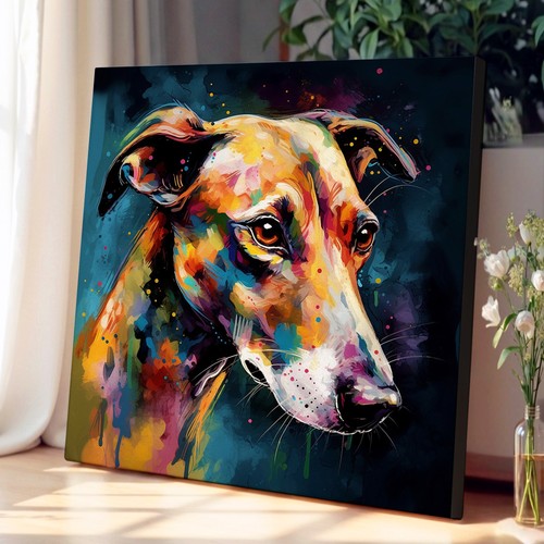 Greyhound dog abstract - dog,