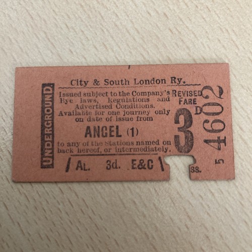 Railway ticket c s - s, l