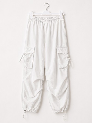 Y2k inspired white cargo - inspired,