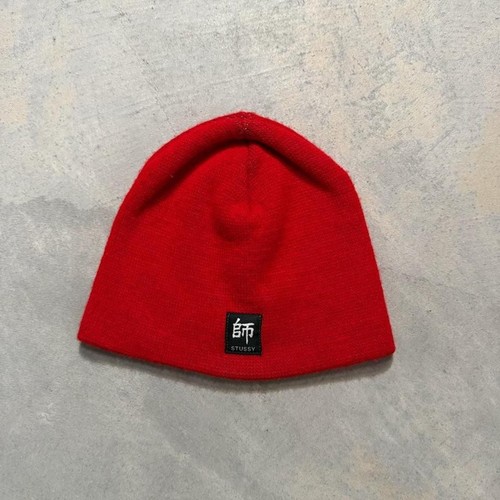 Vintage 90s stussy - red, kanji