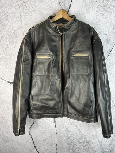 Vintage y2k washed leather - y2k,