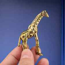 Small Brass Giraffe Animal