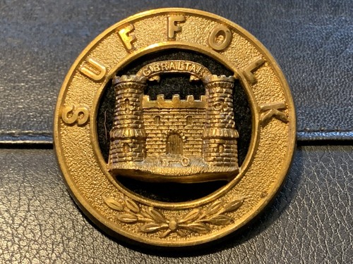 Suffolk regiment helmet plate - helmet,