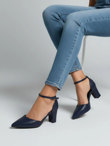 Ladies stilettos navy sandals - ladies,