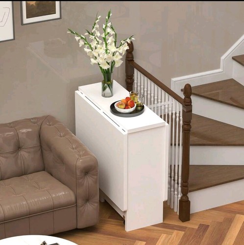 Space saving white drop - white, drop-leaf