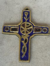 Green ceramic cross - green,
