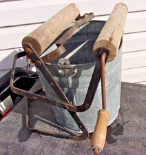 Vintage Galvanized Metal Mop