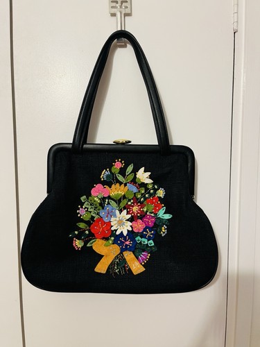 Lulu guinness black floral - guinness,