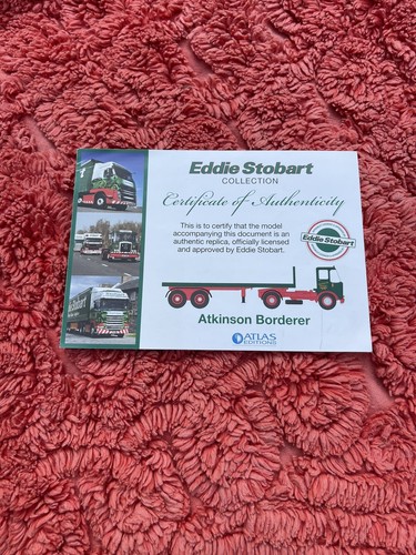 Eddie stobart certificate - eddie,