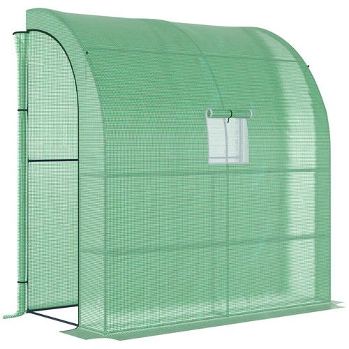 Lean walk greenhouse - lean-to, –