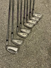 Set Of 8 x Snake Eyes TC-01 Irons Regular Steel Shafts Snake Eyes please read 