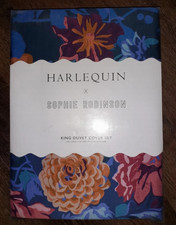 Harlequin x Sophie Robinson dahlia kingsize duvet cover set BNWT