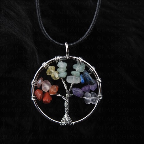 Crystal necklace quartz chip - crystal,