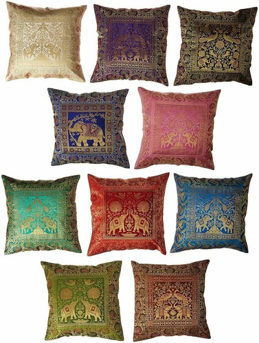 Indian silk cushion - 10,