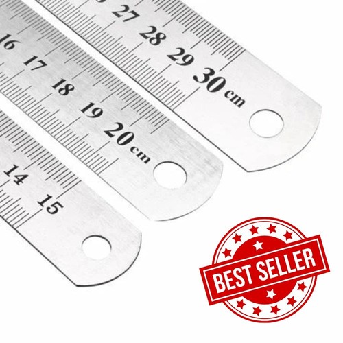 Double sided metal ruler - sided,