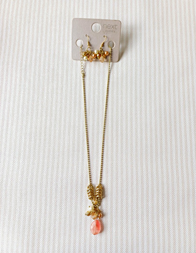 Next gold tone necklace drop - gold,
