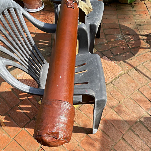 Brown leather hard - leather,