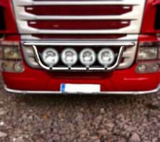 Front Low Grill Light Bar for Scania L 1998-2004 trucks Stainless Steel Rollbar