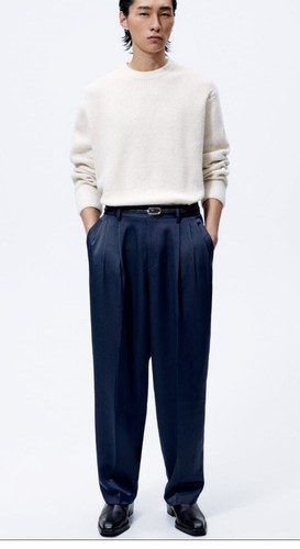 New zara size pleated - new, satin