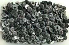 Small 11mm 15mm Antique Silver Filigree Flower Metal Shank Buttons MB33C MB33D